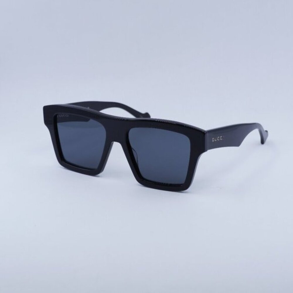 Gucci GG0962S 005 Sunglasses Black Square Frame, Grey Lenses - Picture 4 of 11